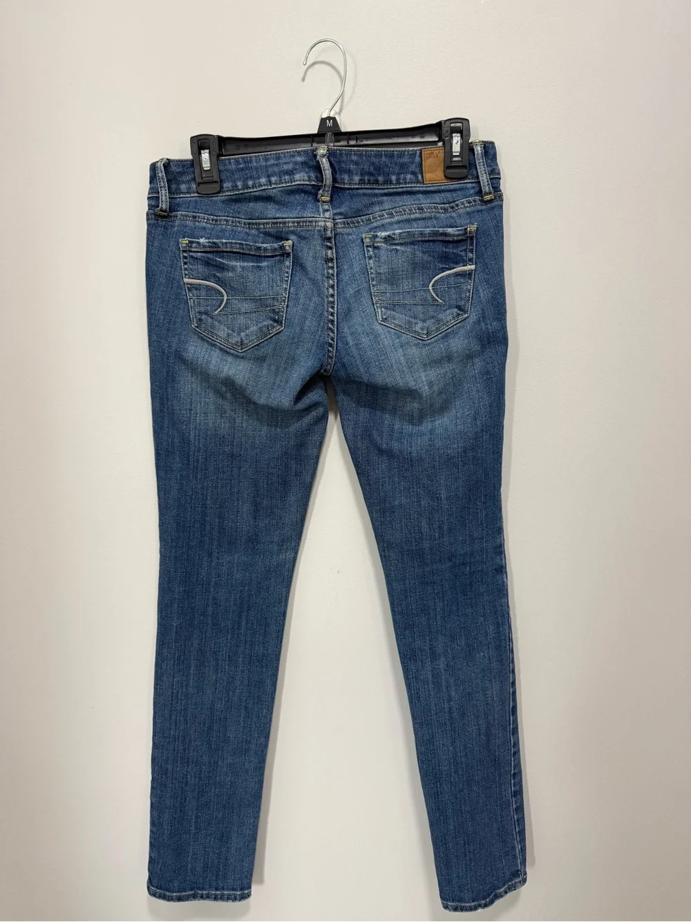 American Eagle Outfitters Blue Skinny Jeans - Faded Wash - Picture 2 of 7